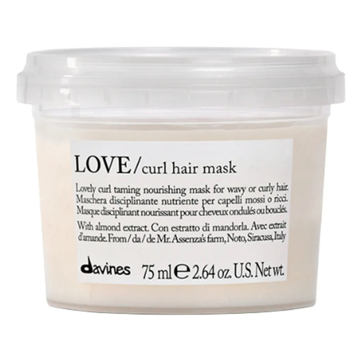 Davines Essential haircare love curl mask nawilżająca maska ​​do włosów kręconych 75ml