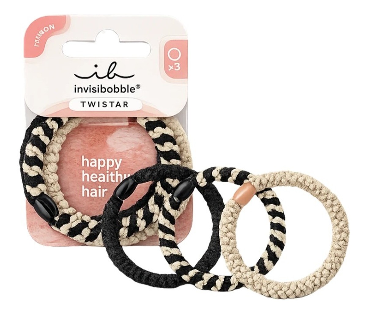 Fashion gumki do włosów plecione Classical Braids 3szt.