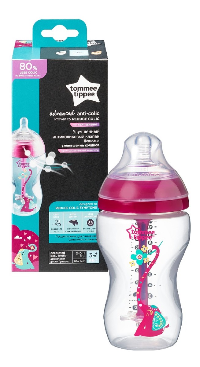 Closer to nature advanced anti-colic butelka antykolkowa 3m+ girl