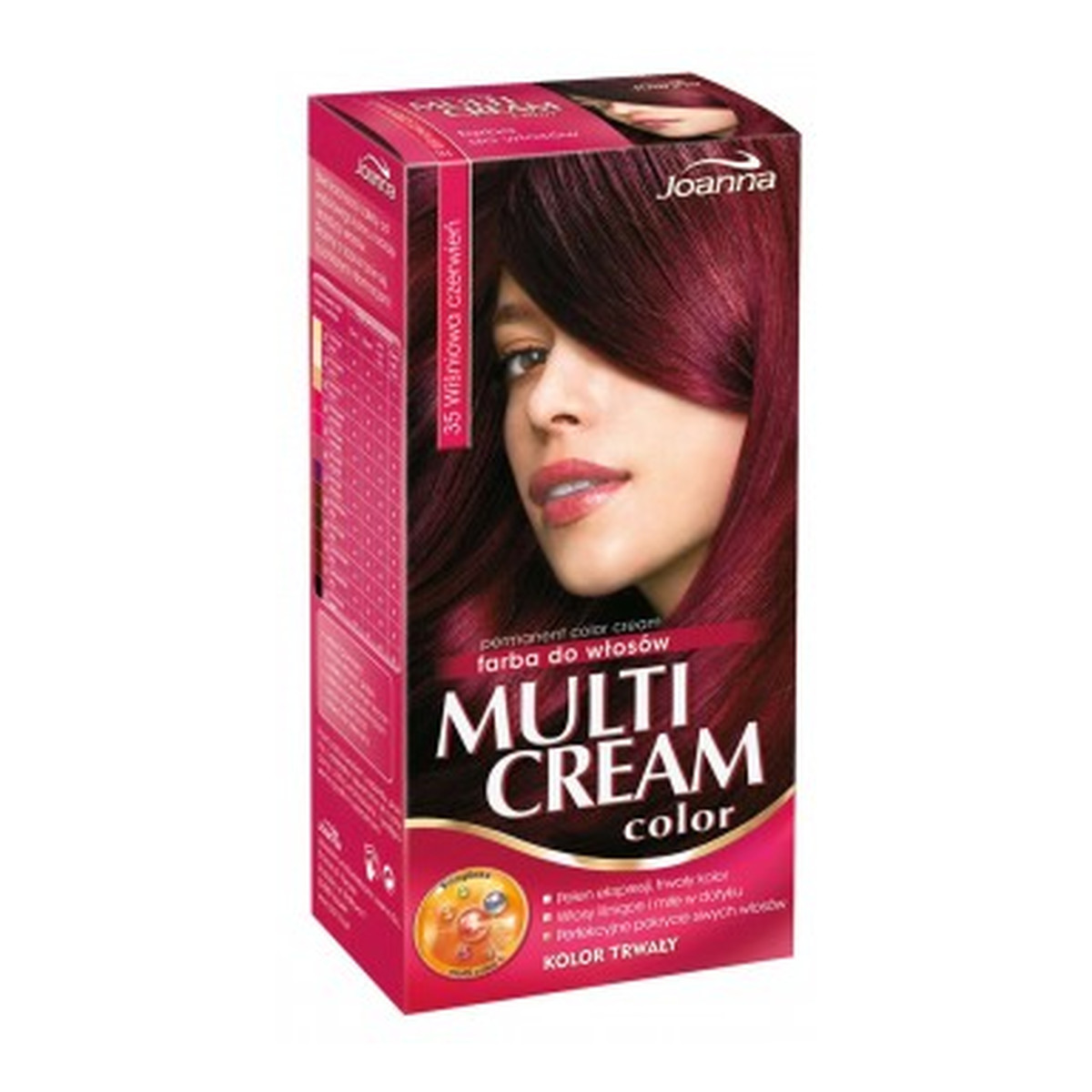 Joanna Multi Cream Farba Do Włosów Wiśniowa Czerwień (35) 100ml