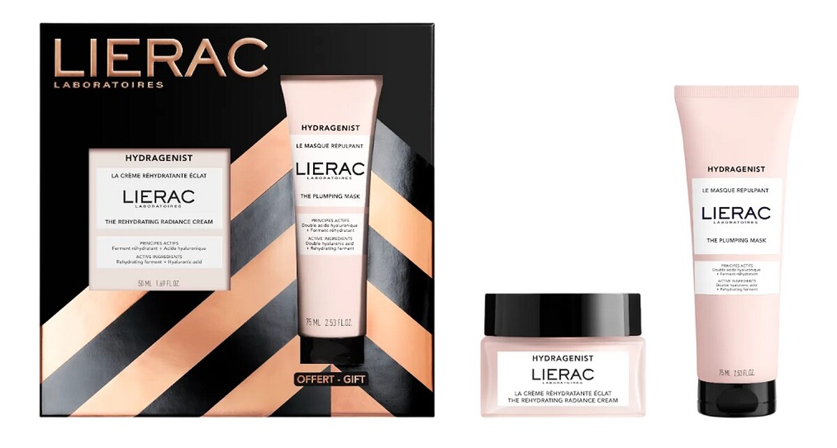 Zestaw nawilżający krem rozświetlający 50ml + maska wypełniająca 75ml