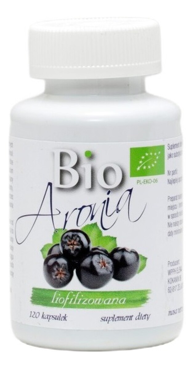 Bio aronia liofilizowana suplement diety 120 kapsułek