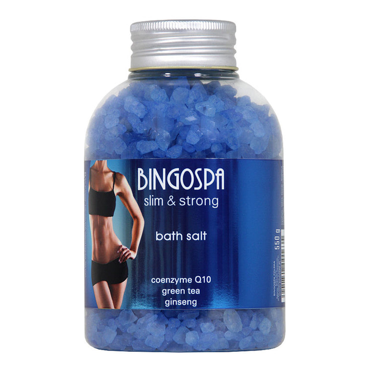 BINGOSPA Slim & Strong Sól do kąpieli koenzym Q10 zielona herbata i żeń-szeń 550g