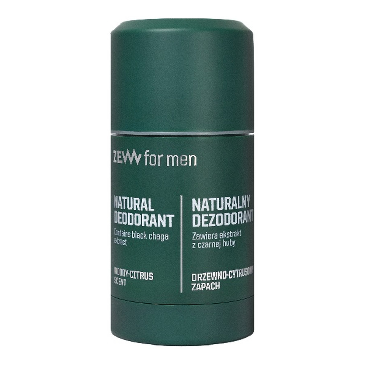 Zew For Men Naturalny dezodorant w sztyfcie z czarną hubą 80g