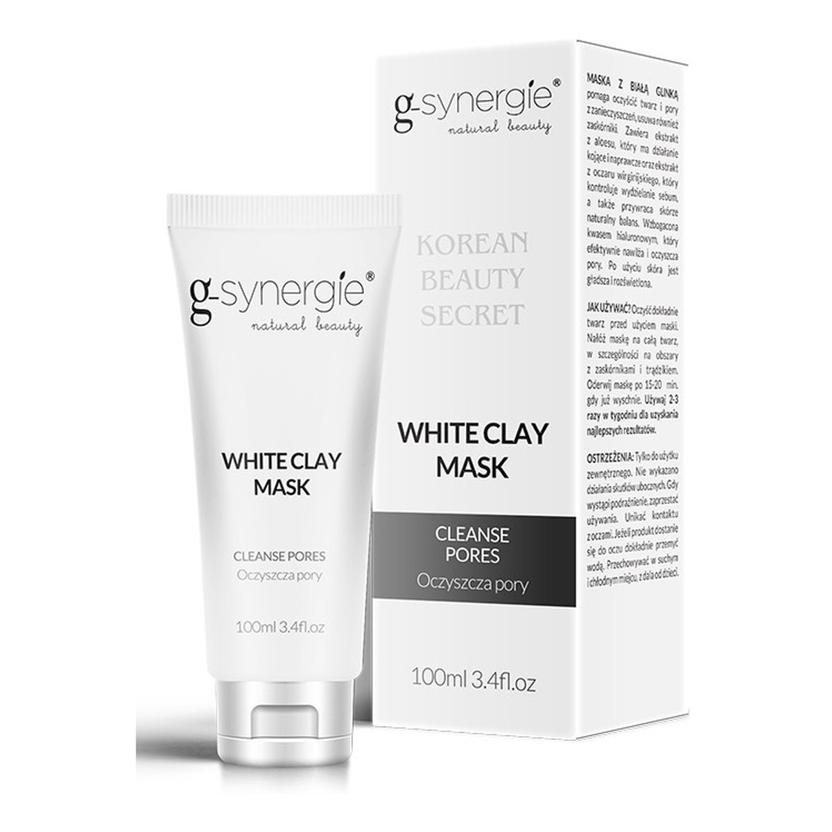 G-Synergie White Clay Mask Biała maska oczyszczająca 100ml