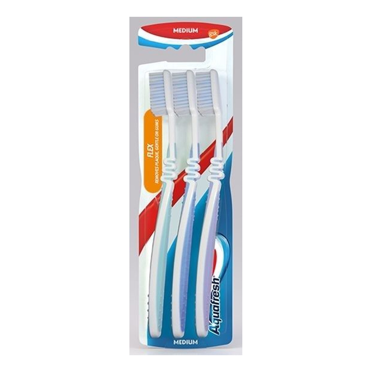 Aquafresh SZCZOTECZKA DO ZĘBÓW FLEX MEDIUM 3szt