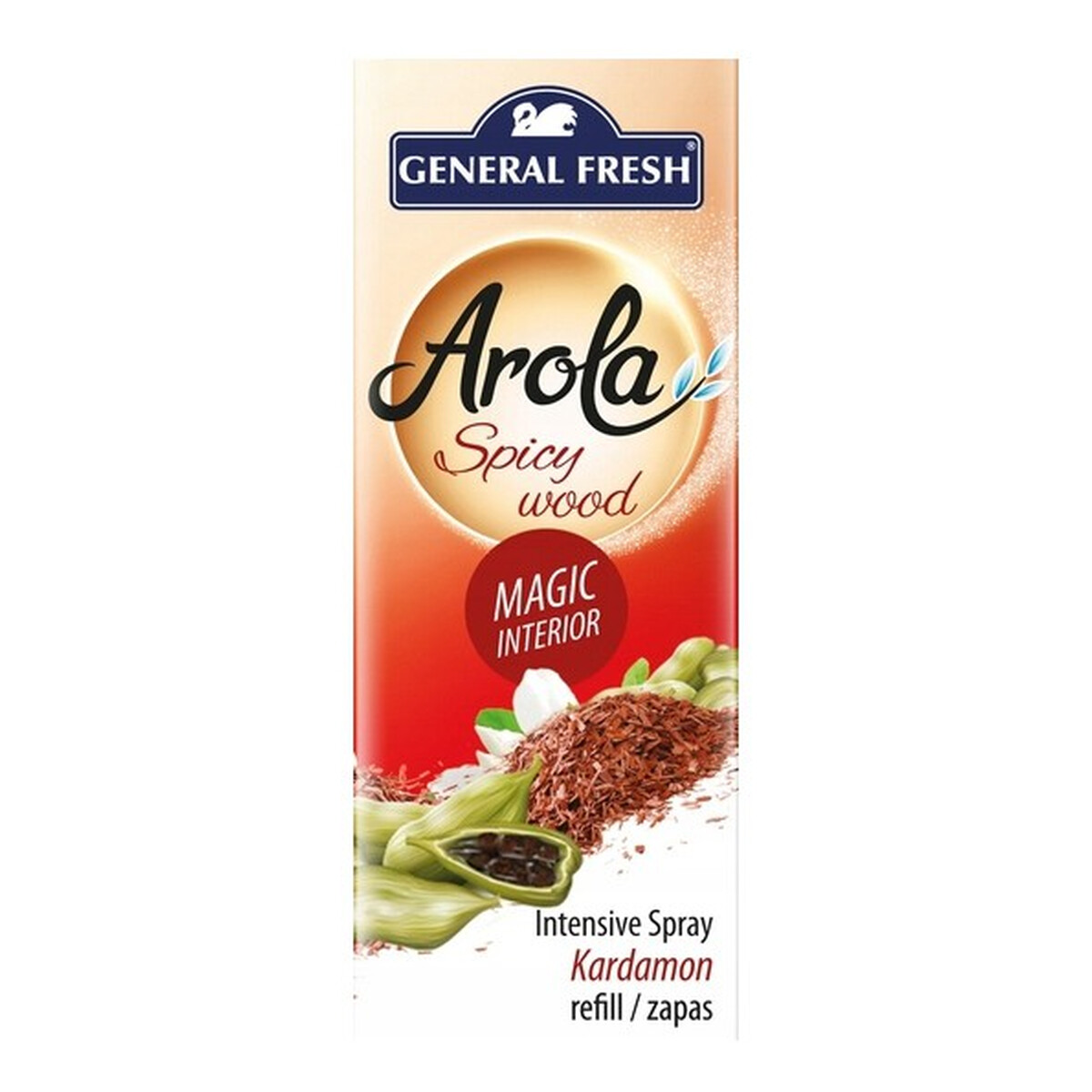 Arola General Fresh Odświeżacz Powietrza Kardamon Zapas 40ml