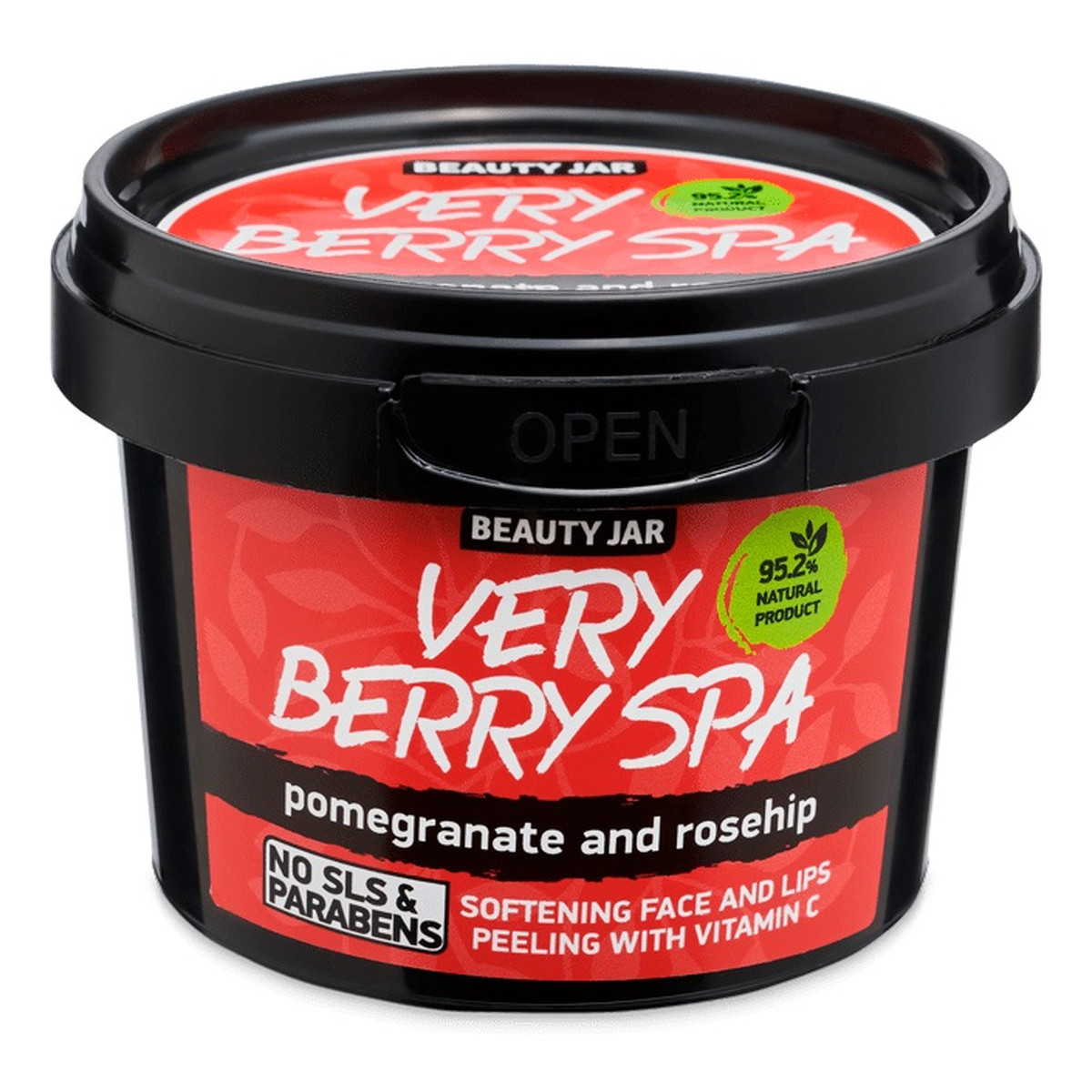 Beauty Jar Very berry spa delikatny peeling do twarzy i ust z witaminą c 120g