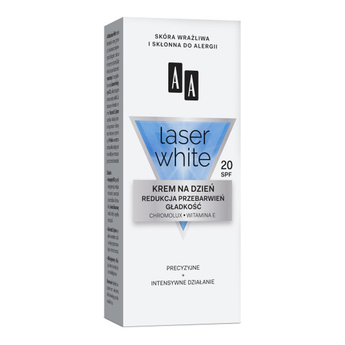 AA Laser White Krem Do Twarzy Redukcja Przebarwień + Gładkość Na Dzień SPF 20 30ml