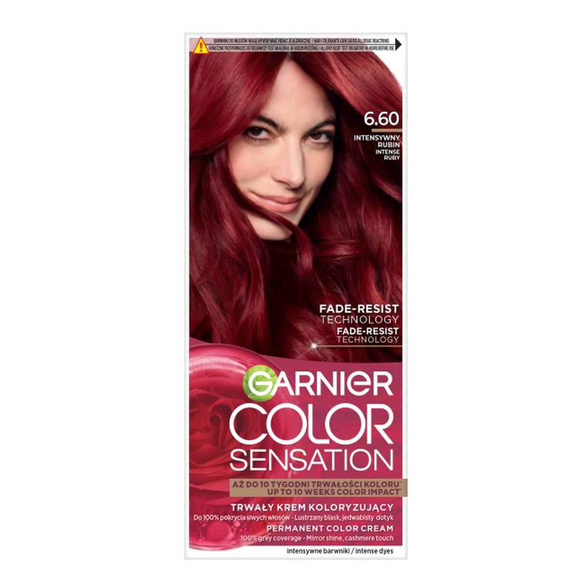 Garnier Color sensation Krem koloryzujący nr 6.60-intensywny rubin 1op.