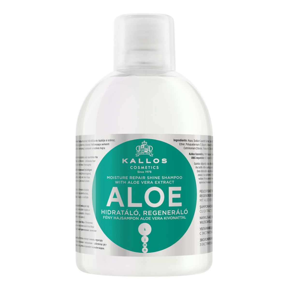 Kallos KJMN Aloe Silnie Nawilżający Szampon Do Włosów 1000ml