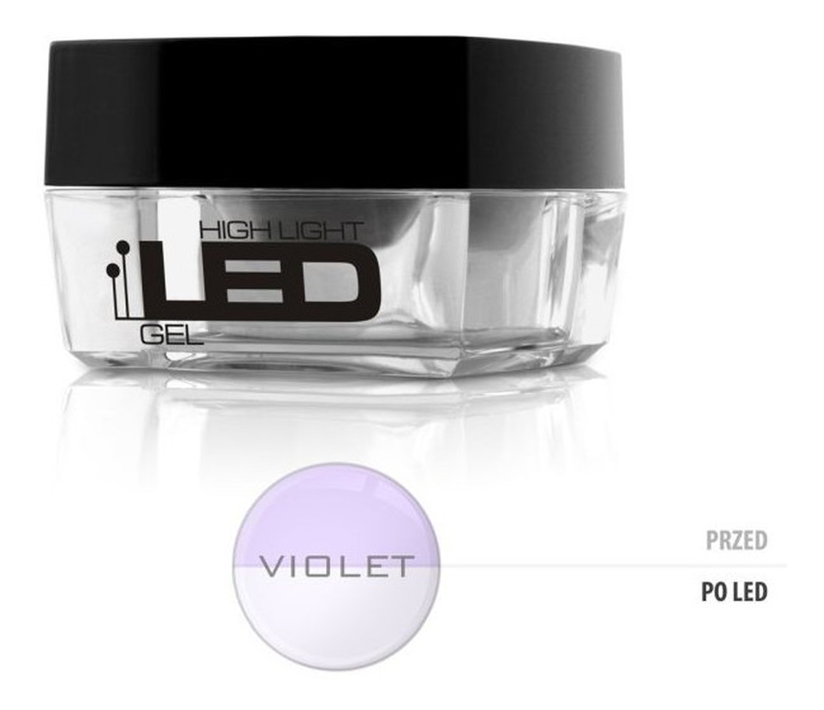 średniogęsty jednofazowy żel do paznokci Violet