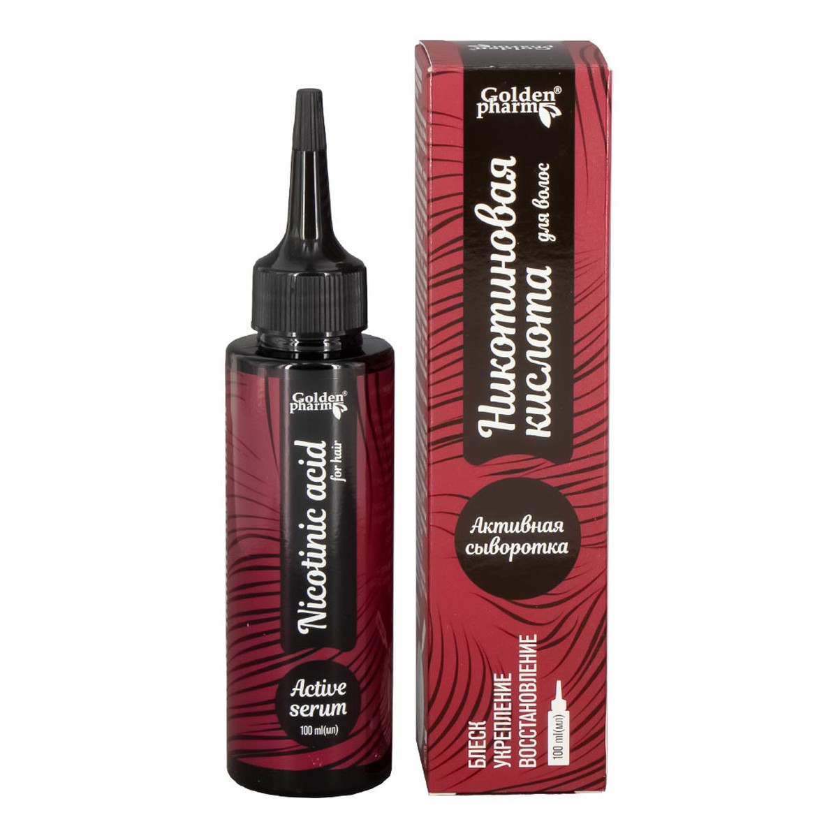 Golden Pharm Kwas nikotynowy Kwas Nikotynowy Aktywne serum do włosów 100ml
