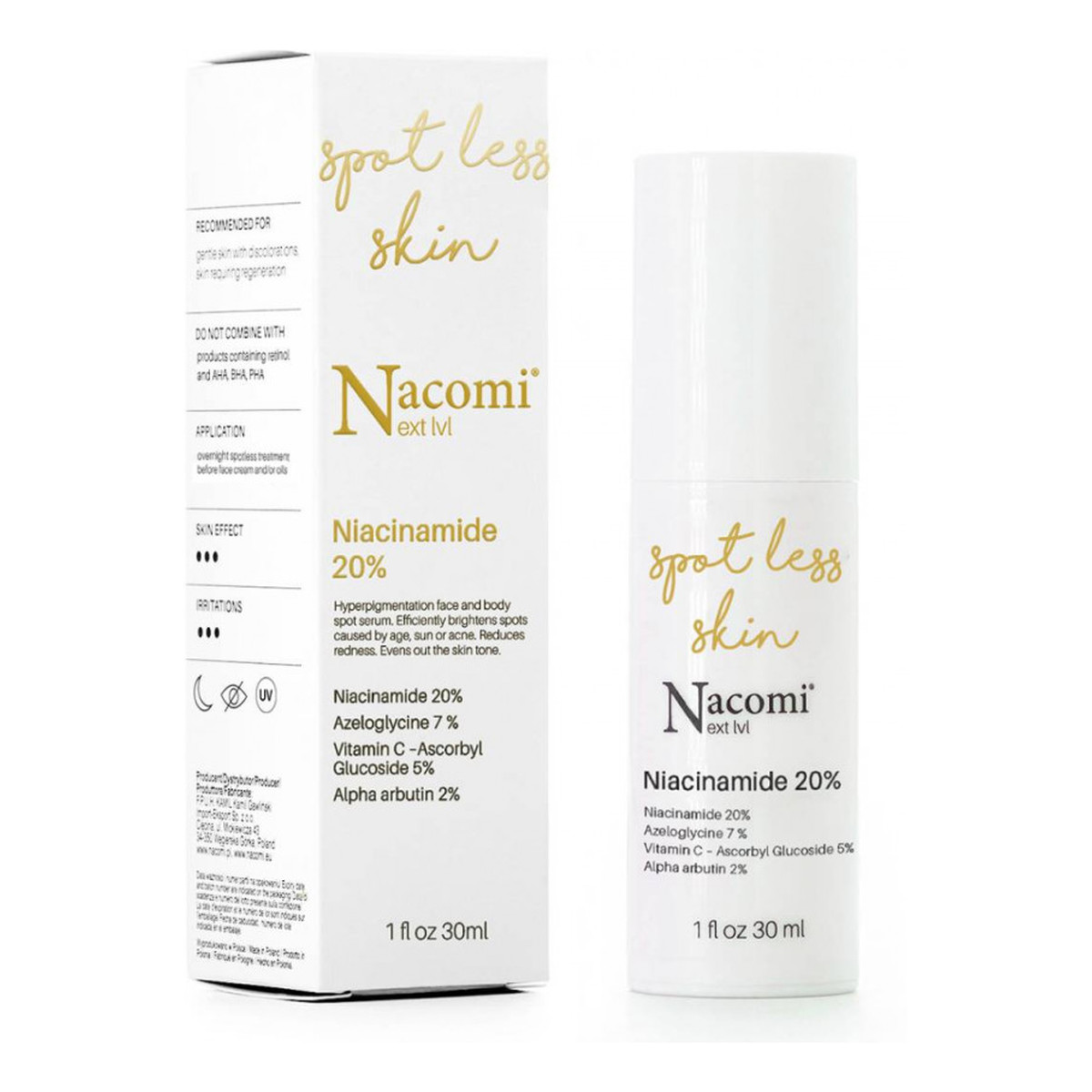 Nacomi Next Level Niacynamidy 20% Punktowe serum na przebarwienia 30ml