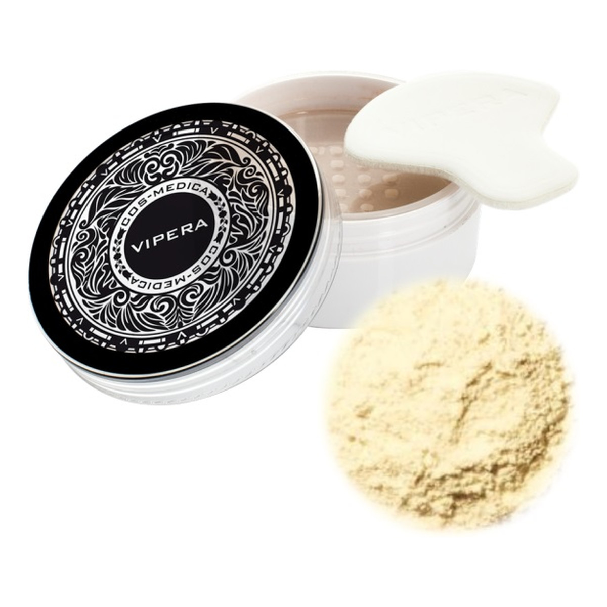 Vipera Vegan Powder Anti-Allergy bananowy puder sypki do cery wrażliwej i atopowej Półtransparentny 11g