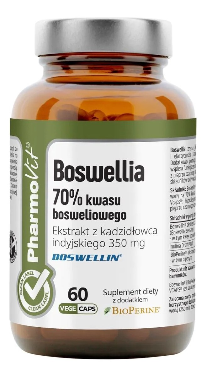 Boswellia 70% kwasu bosweliowego suplement diety