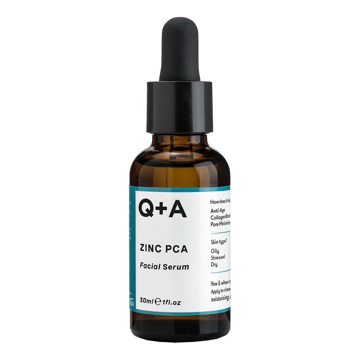 Q+A Zinc pca facial serum regenerujące serum do twarzy z cynkiem pca 30ml