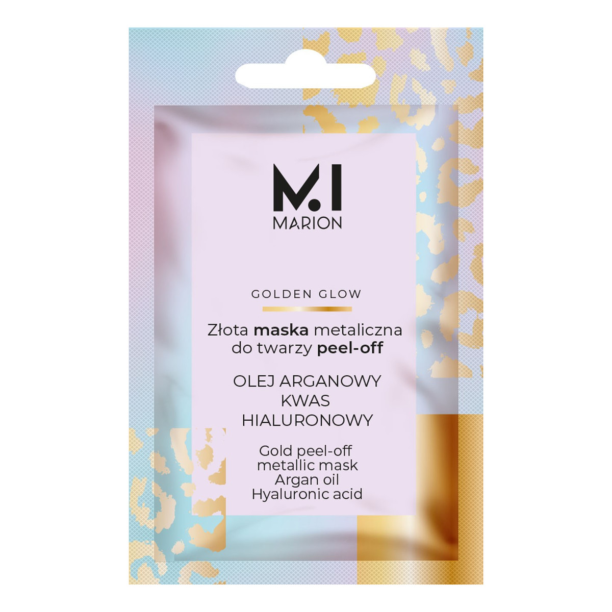 Marion Złota Maska Metaliczna do twarzy Peel-Off Golden Glow 6g