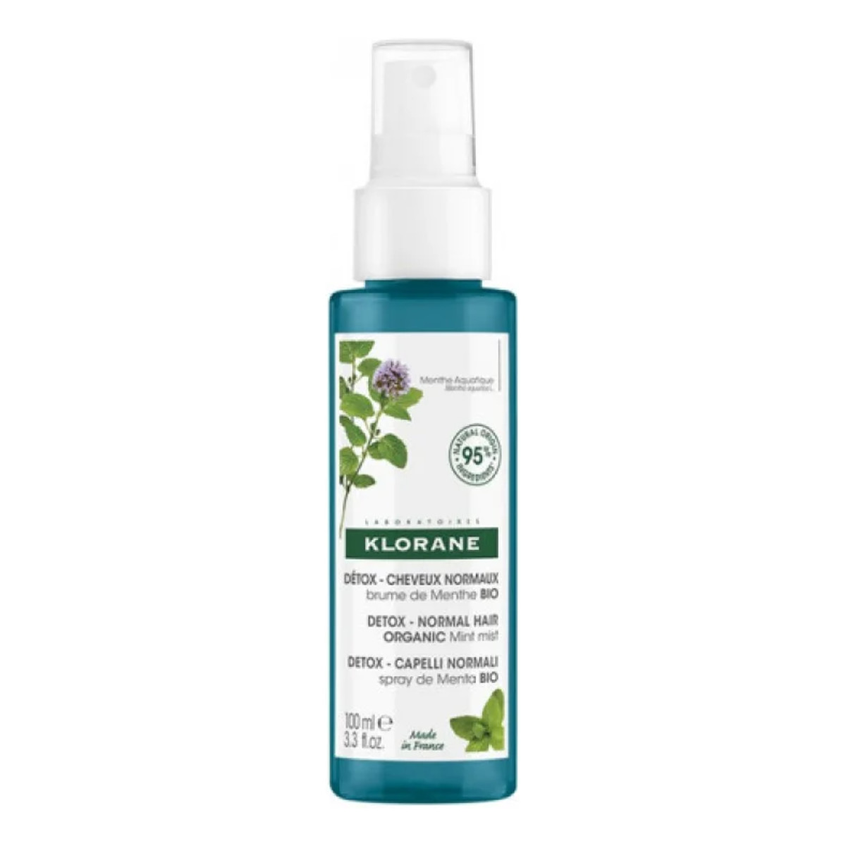 Klorane Spray do włosów zniszczonych Mint 100ml