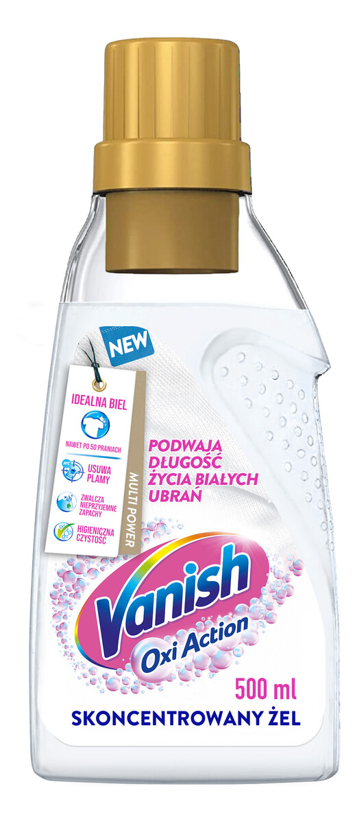 Odplamiacz do tkanin w żelu WHITE