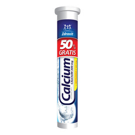 Calcium + Vitamin C, tabletki musujące ze składnikami uzupełniającymi dietę w wapń i witaminę C o smaku mandarynkowym, 20 szt.