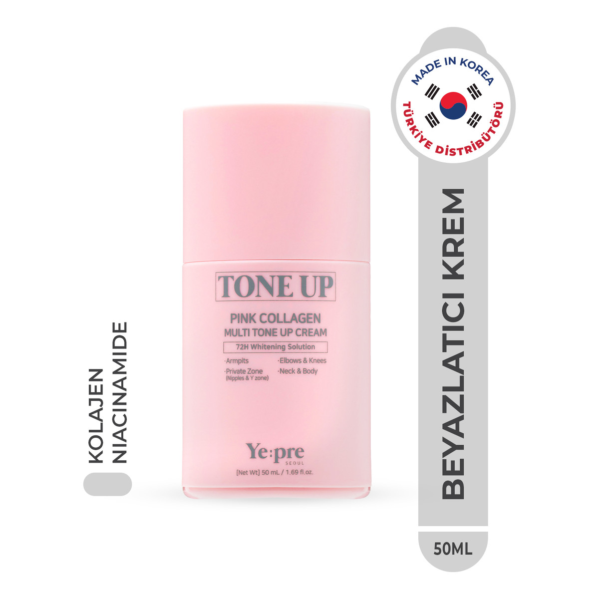 Yepre Pink Collagen Multi Wielozadaniowy krem rozjaśniający 50ml