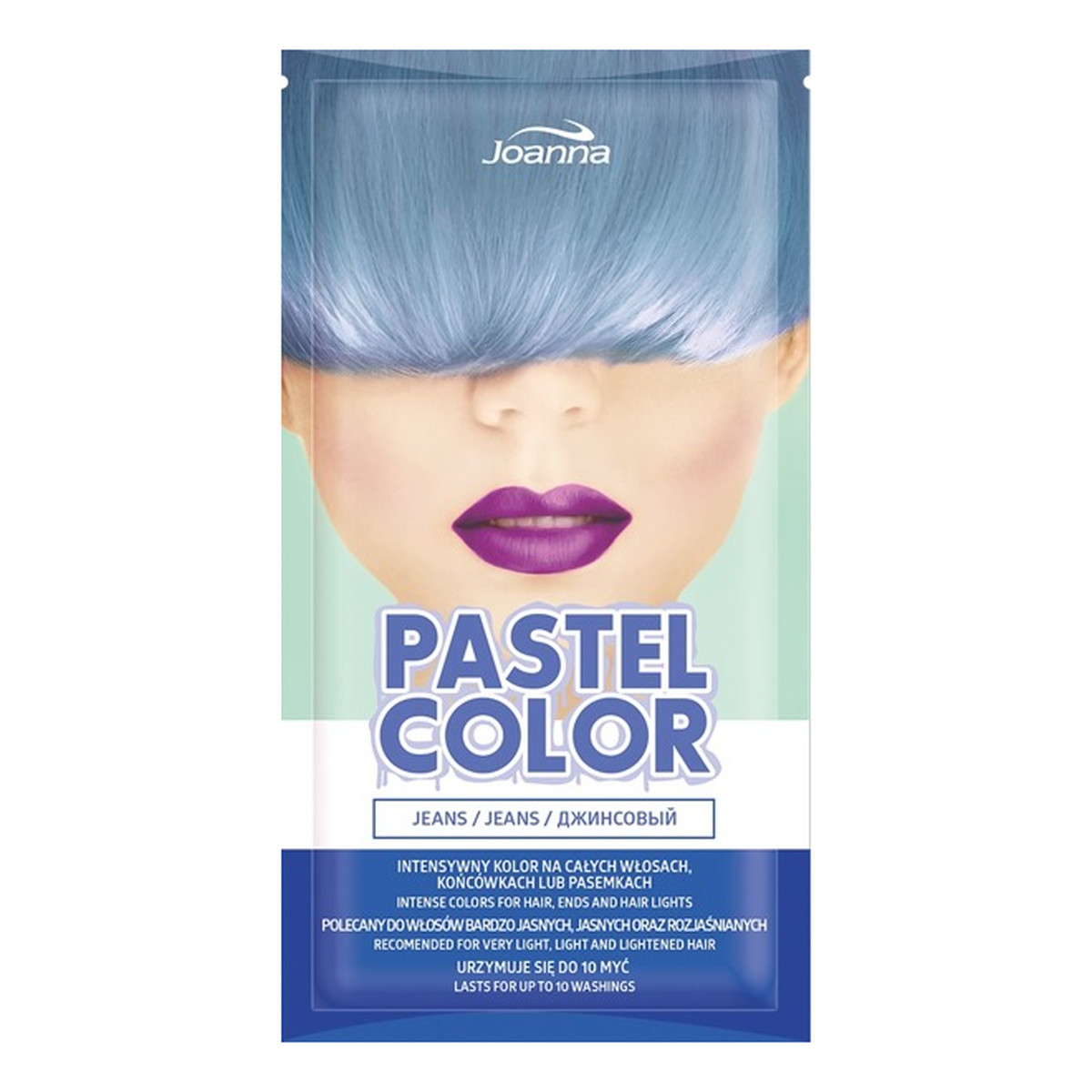 Joanna Pastel Color szampon koloryzujący do włosów saszetka Jeans (01) 35g