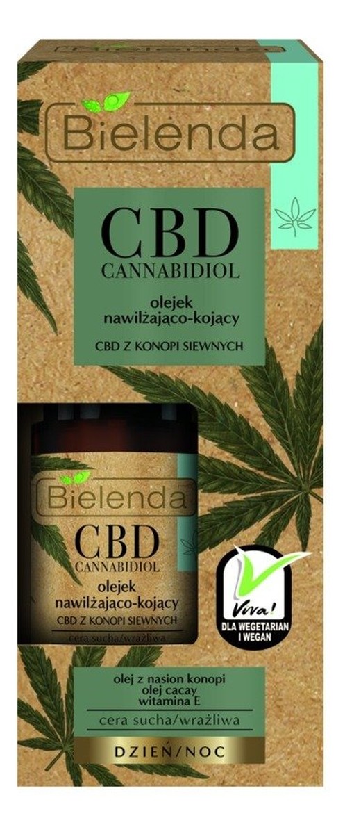 Cannabidiol Serum booster nawilżająco-kojące z CBD z konopi siewnych cera sucha/wrażliwa