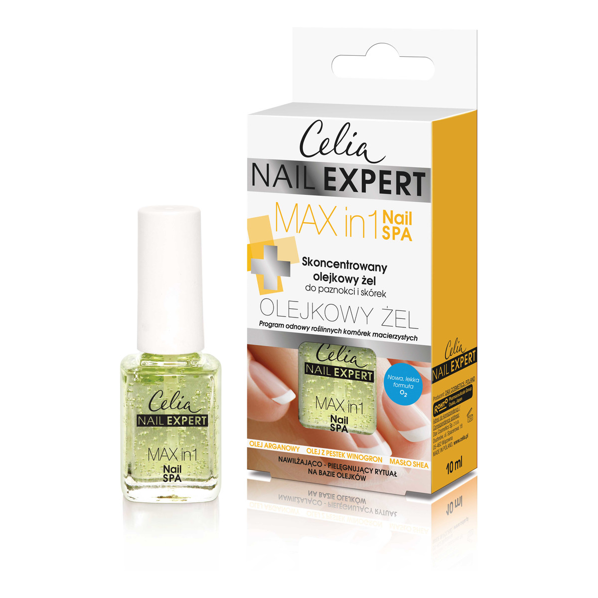 Celia Nail Expert NAIL SPA Skoncentrowany olejkowy żel do paznokci i skórek Max in 1 10ml