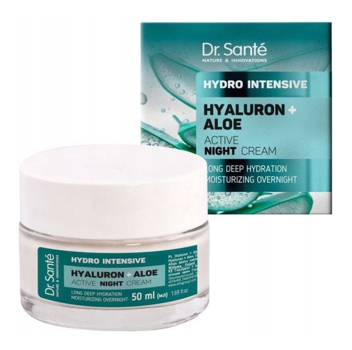 Hydro Intensive Aktywny Krem Intensywnie Nawilżający Na Noc Hyaluron + Aloe