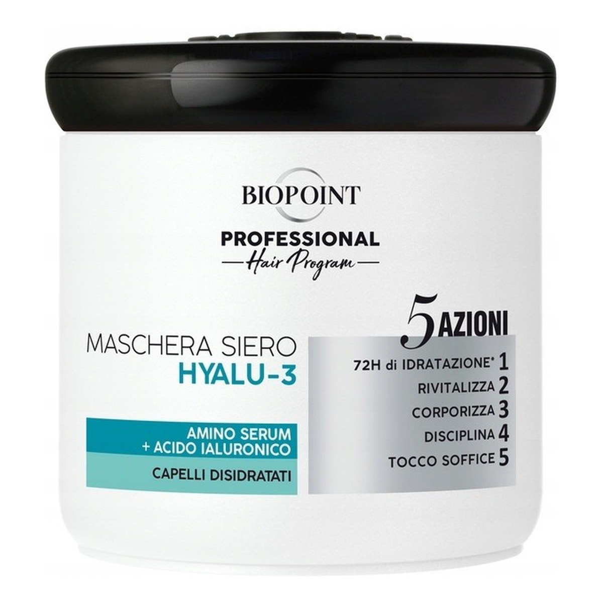 BioPoint Professional Hair Program Hyalu-3 Maska do włosów z kwasem hialuronowym 400ml