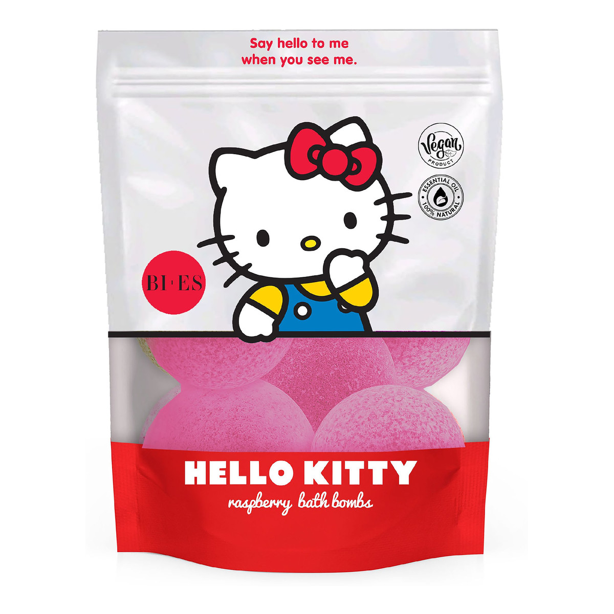 Bi-es Hello Kitty Musujące kule do kąpieli - Raspberry
