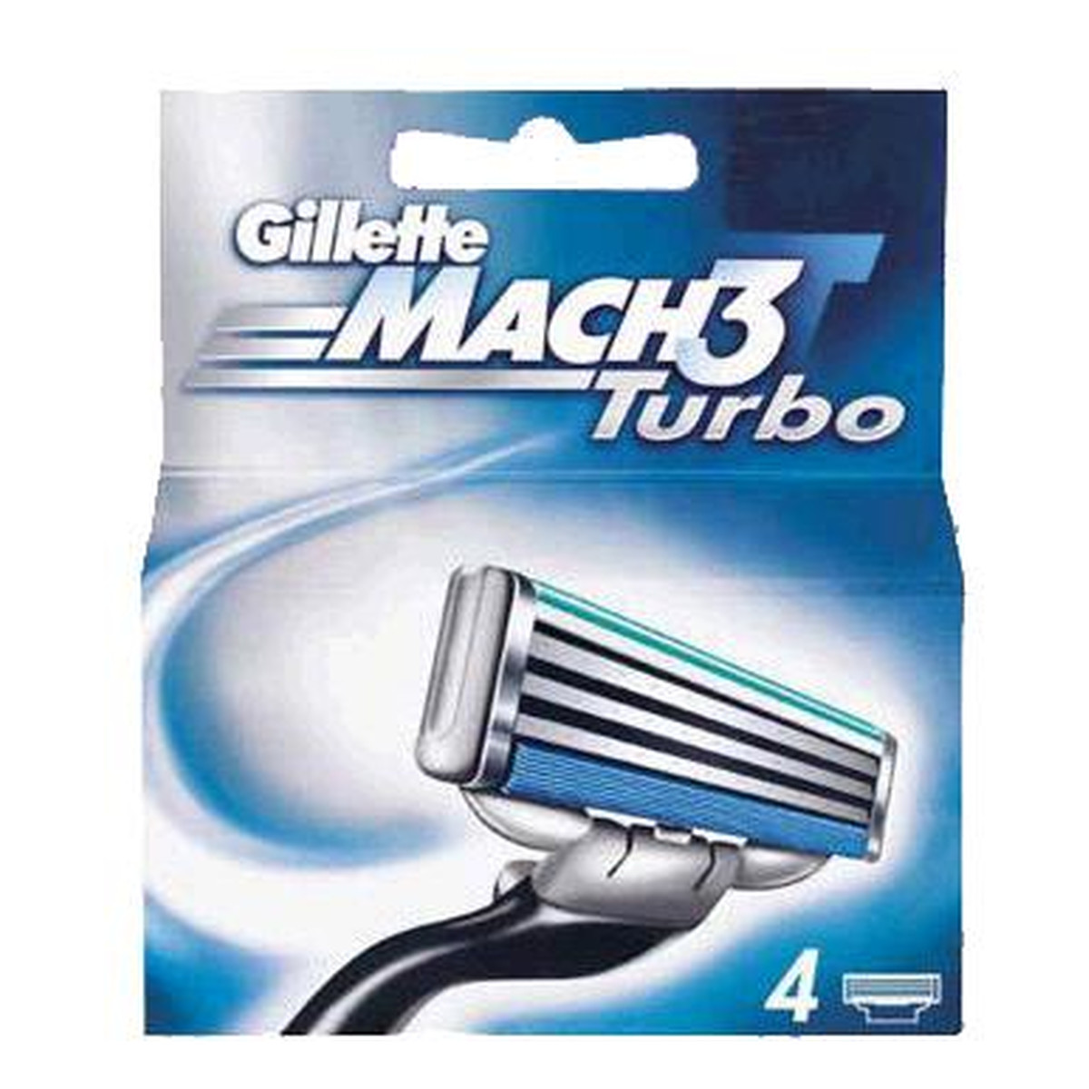 Gillette Turbo Mach3 Wkłady Do Maszynki 4szt.