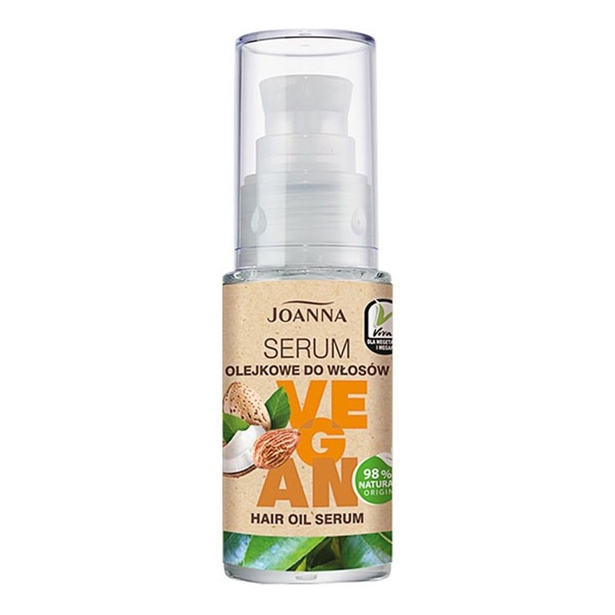 Joanna Vegan Hair Oil Serum olejkowe serum do włosów 30ml
