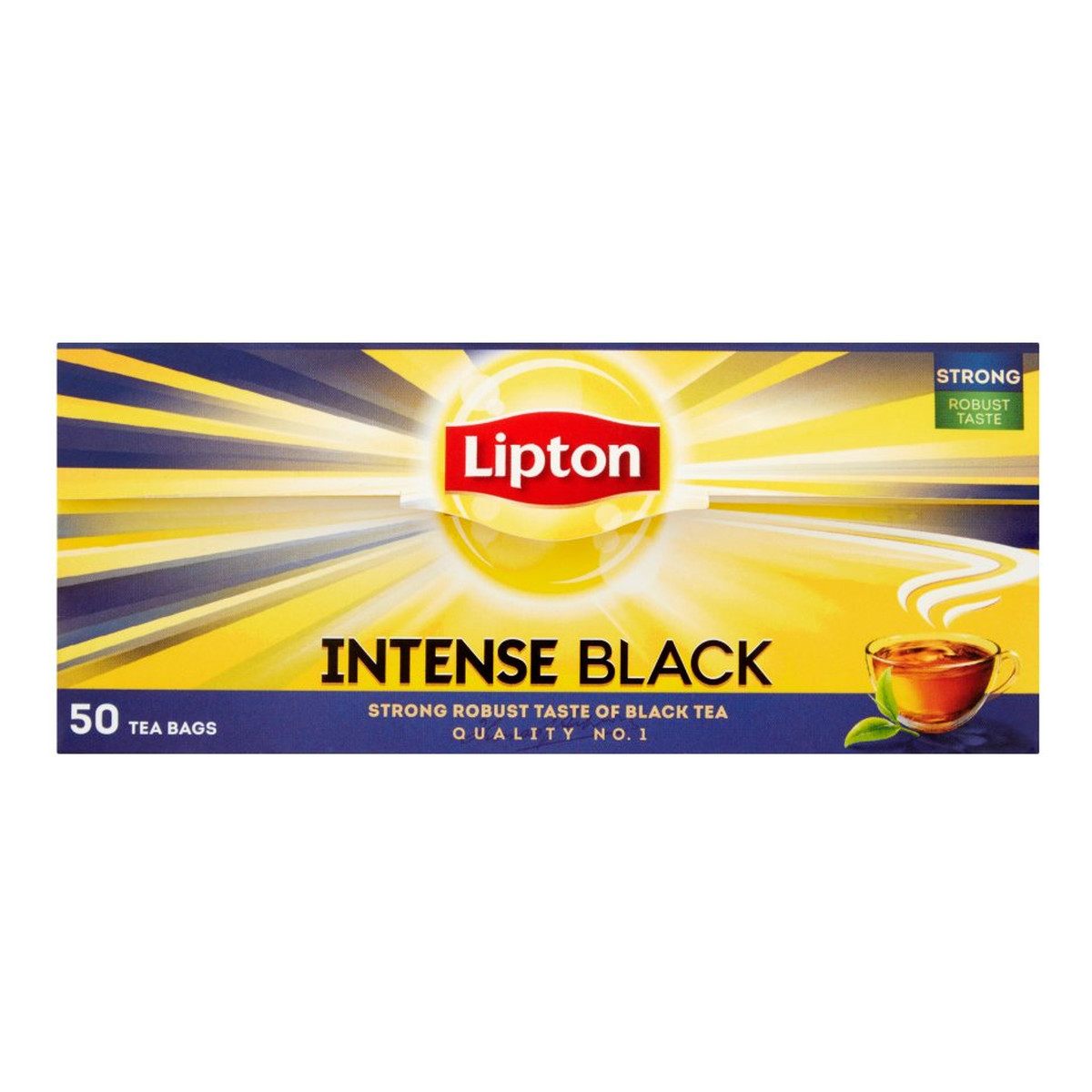 Lipton Intense Black Herbata czarna 50 torebek 115g