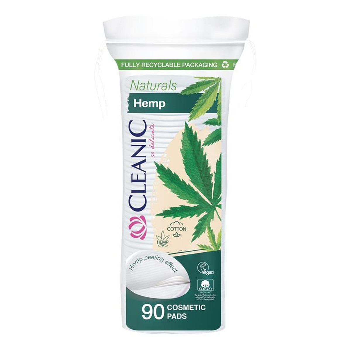 Cleanic Płatki higieniczne Naturals Hemp 90szt