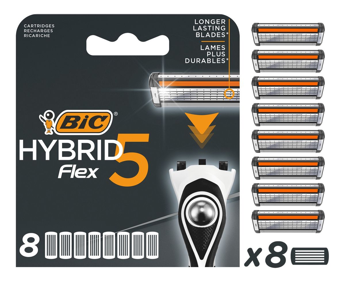 Hybrid flex 5 wkłady do maszynki-blister 1op.8szt