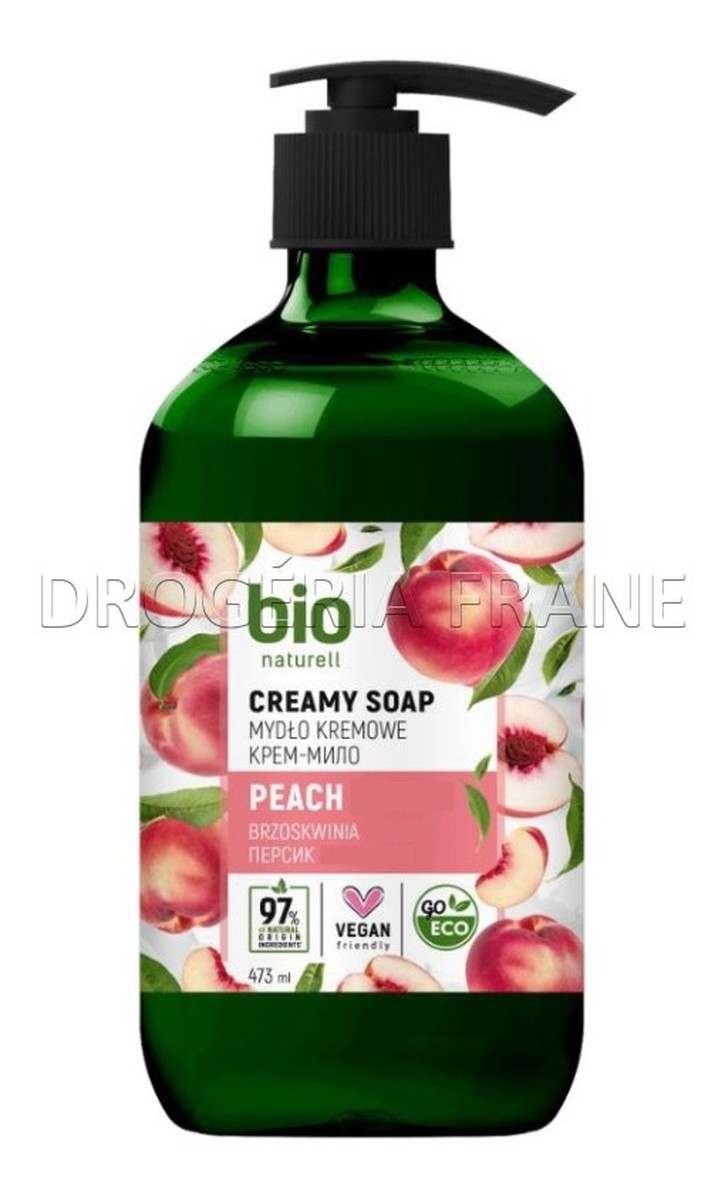 Kremowe mydło w płynie z pompką Brzoskwinia