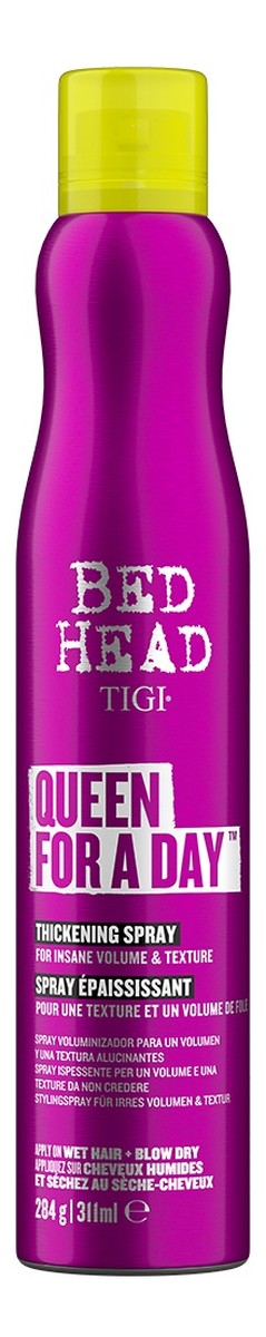 Bed head queen for a day thickening spray do włosów nadający objętość