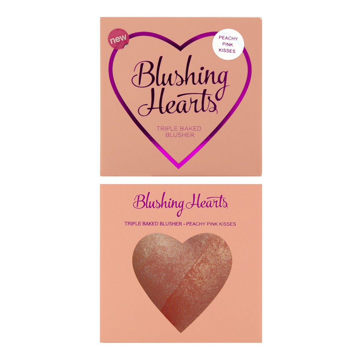 Makeup Revolution I Love Make Up Blushing Hearts Potrójnie Wypiekany Róż Bronzer Do Twarzy 10g