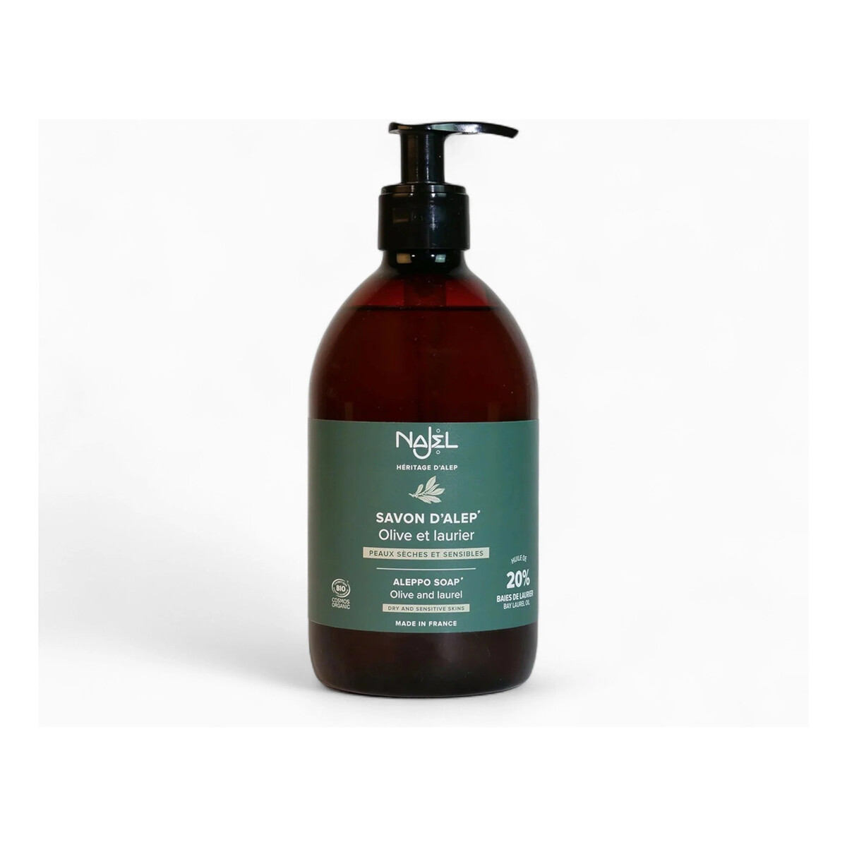 Najel Mydło Aleppo 20% w płynie oliwkowo-laurowe 500ml