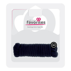 All time favorites love rope lina do krępowania black 5m