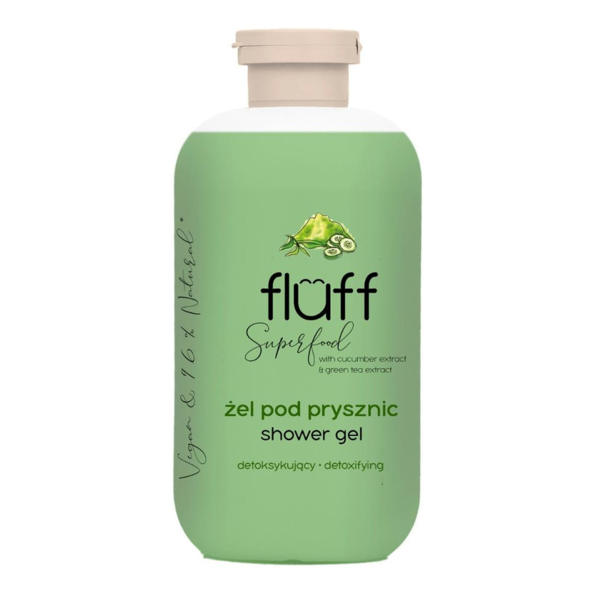 Fluff Żel pod prysznic ogórek i zielona herbata 500ml