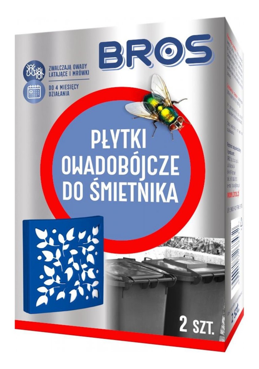 Płytka owadobójcza do śmietnika 2szt.
