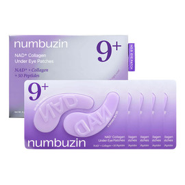 No.9 NAD Collagen Under Eye Patches kolagenowe Płatki pod oczy z Koenzymem NAD+ 5 par
