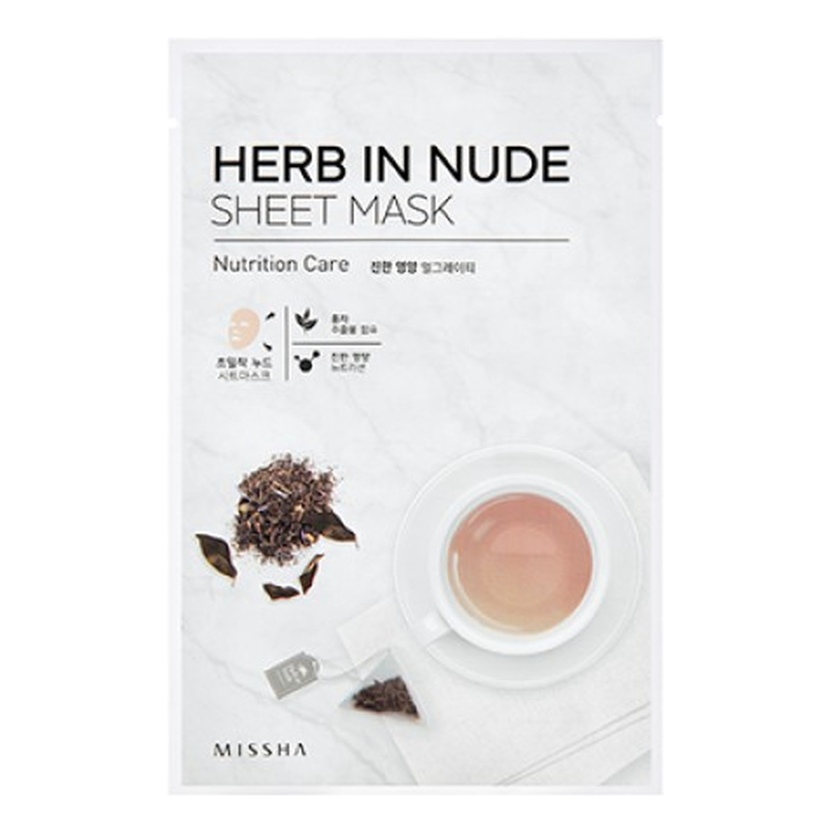 Missha Herb In Nude Sheet Mask Nutrition Care Odżywcza Maseczka W Płachcie 23g