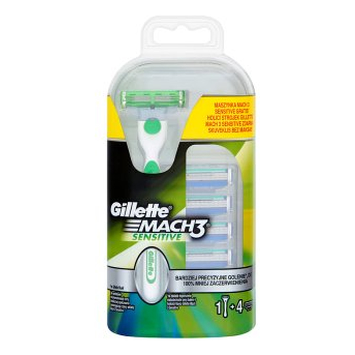 Gillette Mach3 Sensitive Maszynka Do Golenia + 4 Wkłady