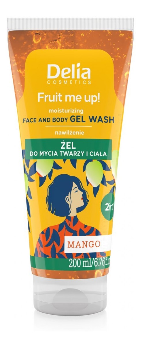 Żel do mycia twarzy i ciała 2w1-mango