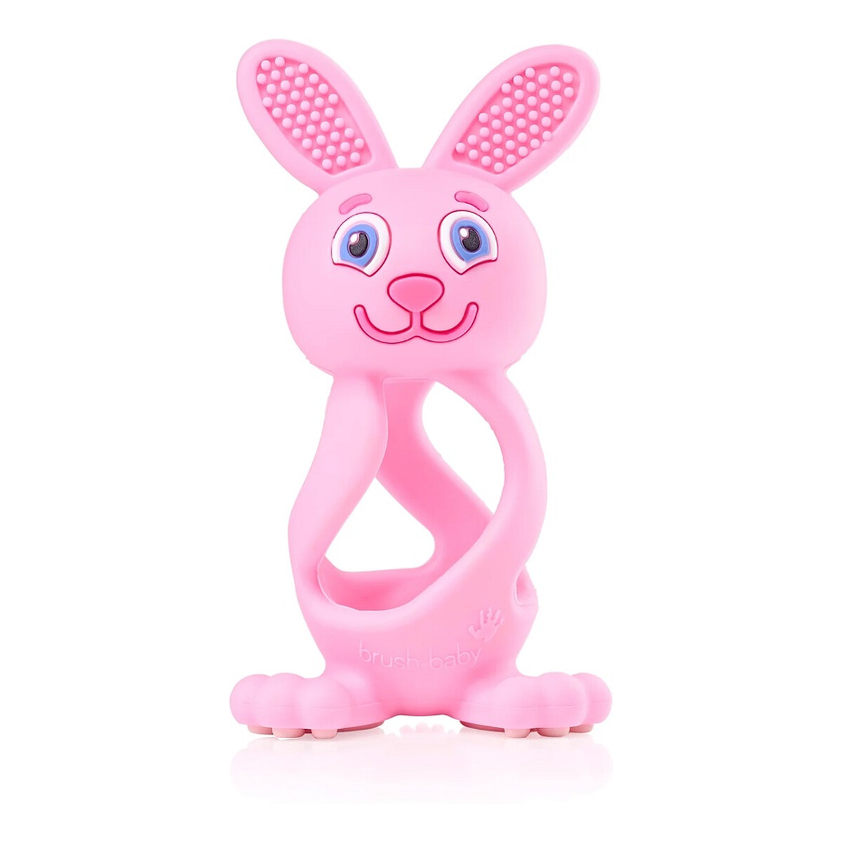Brush-Baby Bobbie bunny teether zabawka-gryzak dla niemowląt rose pink