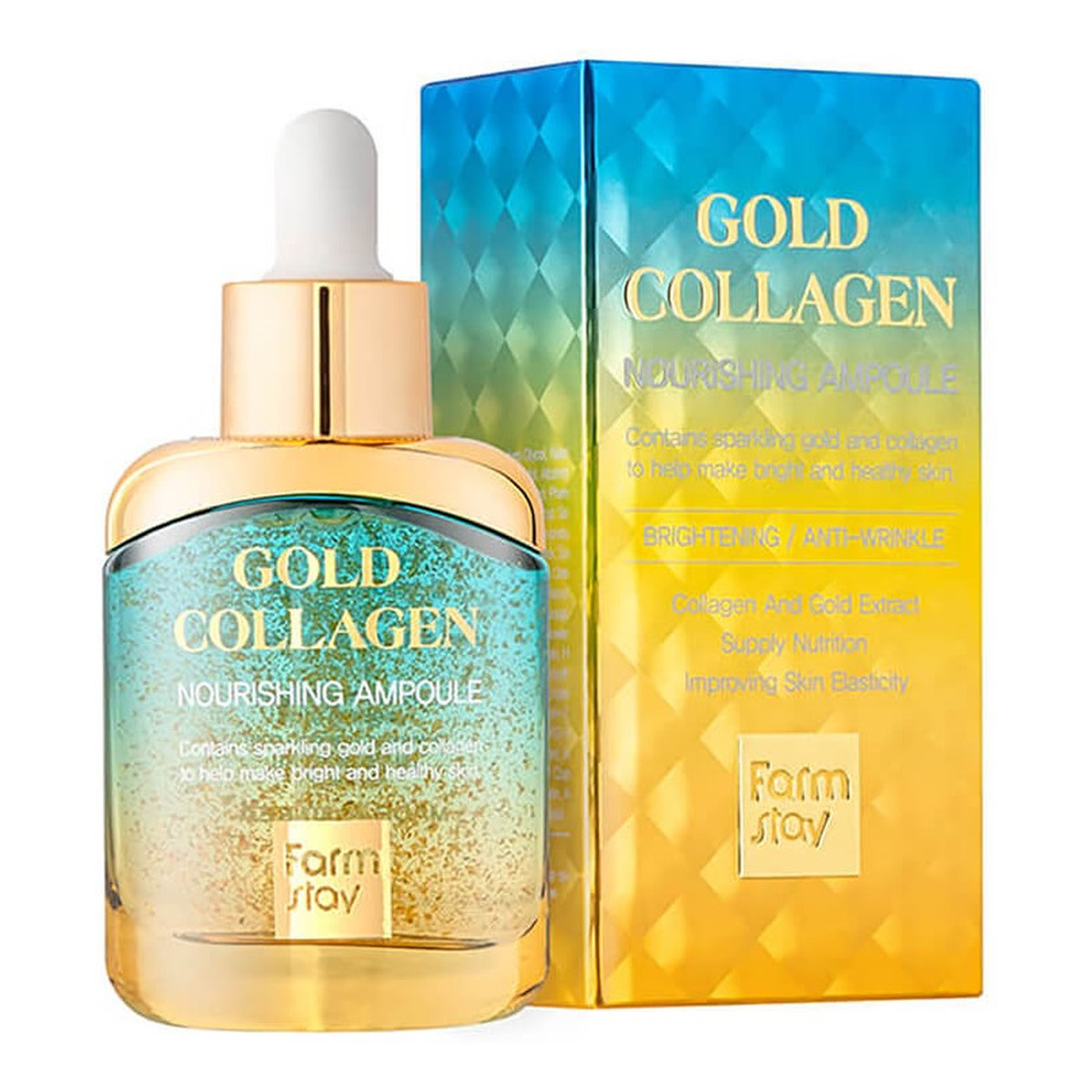 Farmstay Gold Collagen Odżywcza ampułka do twarzy 35ml